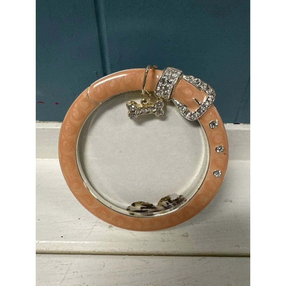 Sparkling Rhinestone‎ Buckle Dog Bone Charm Round 3